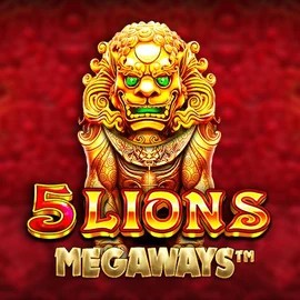 5 Lions Megaways slot visual from Pragmatic Play available on slotspalaces.com