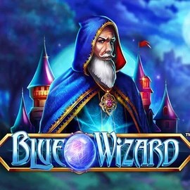Blue Wizard slot logo by Quickspin at SlotsPalace Casino