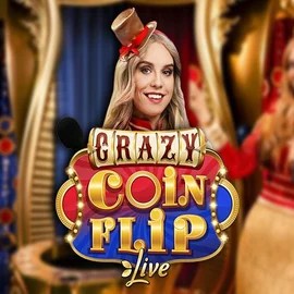 Crazy Coin Flip by Evolution, showcased at slotspalaces.com – game logo