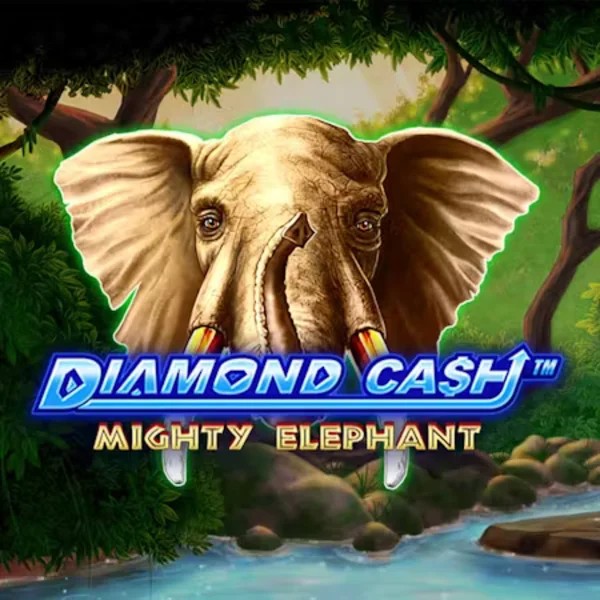 Diamond Cash Mighty Elephant game by Greentube – logo hosted on SlotsPalace Casino