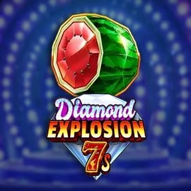 Diamond Explosion 7s online game logo by RubyPlay on slotspalaces.com