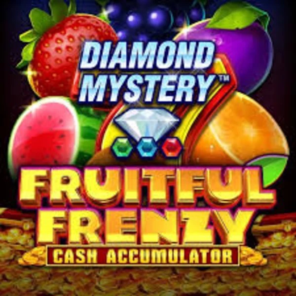 Diamond Mystery Fruitful Frenzy Cash Accumulator by Greentube, showcased at slotspalaces.com – game logo