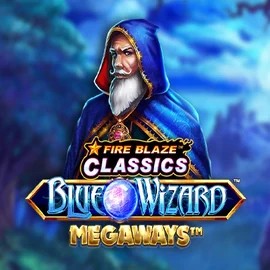 Fire Blaze Blue Wizard Megaways game by Rarestone Gaming – logo hosted on SlotsPalace Casino
