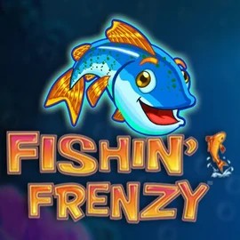 Fishin Frenzy slot logo by Blueprint Gaming at SlotsPalace Casino