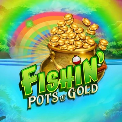 Fishin Pots Of Gold slot logo by Gameburger Studios at SlotsPalace Casino