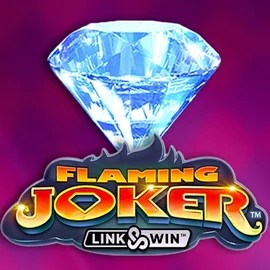 Flaming Joker Link and Win by Barstruck, showcased at slotspalaces.com – game logo