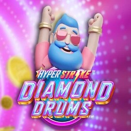 Hyper Strike Diamond Drums online game logo by Gameburger Studios on slotspalaces.com