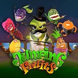 Jumping Fruits logo by Wazdan at SlotsPalace Casino