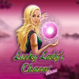 Lucky Ladys Charm Deluxe by Greentube, showcased at slotspalaces.com – game logo