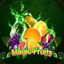 Magic Fruits Deluxe online game logo by Wazdan on slotspalaces.com
