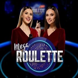 Official Live Casino logo: Mega Roulette by Pragmatic Play at SlotsPalace Casino