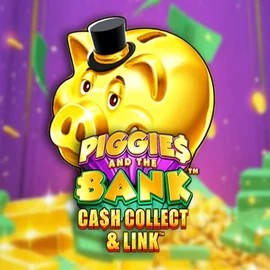 Piggies And The Bank Cash Collect &amp; Link slot logo by Origins at SlotsPalace Casino