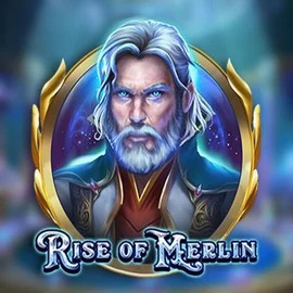Rise of Merlin online game logo by Play’n GO on slotspalaces.com