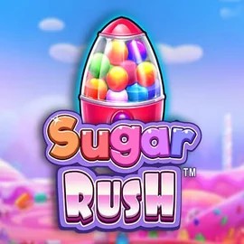 Sugar Rush by Pragmatic Play, showcased at slotspalaces.com – game logo
