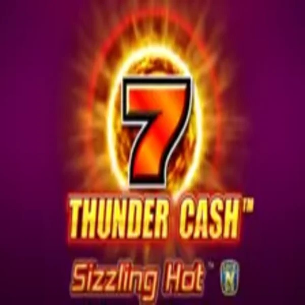 Thunder Cash Sizzling Hot by Novomatic, showcased at slotspalaces.com – game logo