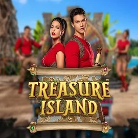 Treasure Island online game logo by Pragmatic Play on slotspalaces.com