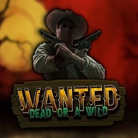 Wanted Dead or a Wild online game logo by Hacksaw Gaming on slotspalaces.com